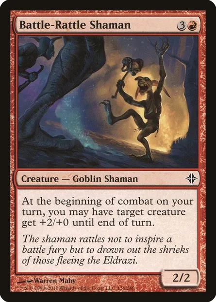 Battle-Rattle Shaman, Magic card ROE 136 — Rise of the Eldrazi set