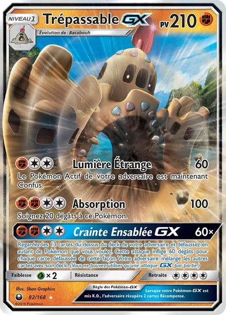 Trépassable GX, carte Pokémon CES 82 — extension Tempête Céleste