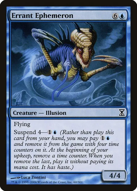 Éphéméroptère errant, carte Magic TSP 60 — extension Spirale Temporelle