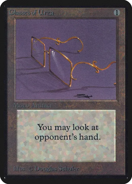 Lunettes d'Urza, carte Magic LEA 245 — extension Limited Edition Alpha