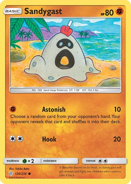 Sandygast, Pokémon card CEC 126 — Cosmic Eclipse set