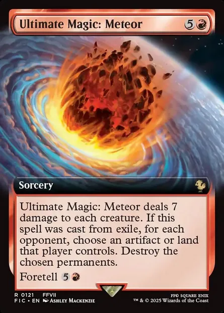 Ultimate Magic: Meteor, Magic card FIC 121 — Final Fantasy Commander set
