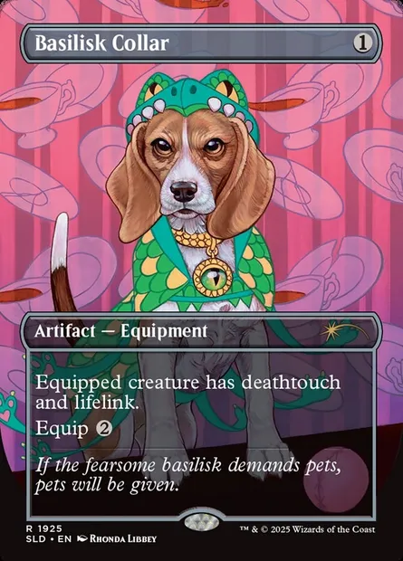 Collier de basilic, carte Magic SLD 1925 — extension Secret Lair Drop