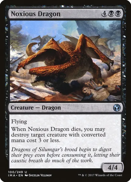 Noxious Dragon, Magic card IMA 100 — Iconic Masters set