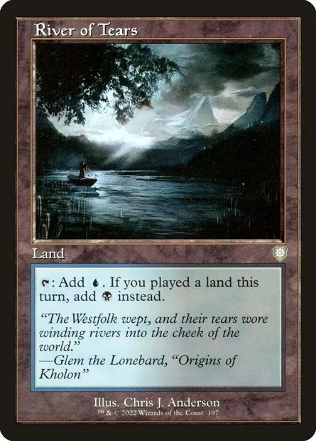 River of Tears, Magic card BRC 197 — The Brothers' War Commander set