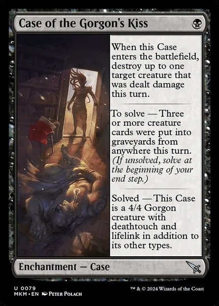 Case of the Gorgon's Kiss, Magic card MKM 79 — Murders at Karlov Manor set