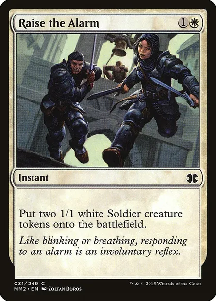 Sonner l'alerte, carte Magic MM2 31 — extension Modern Masters 2015
