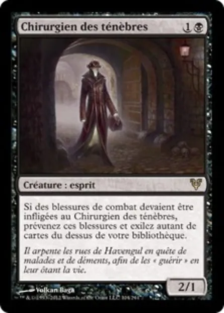 Chirurgien des ténèbres, carte Magic AVR 104 — extension Avacyn ressuscitée