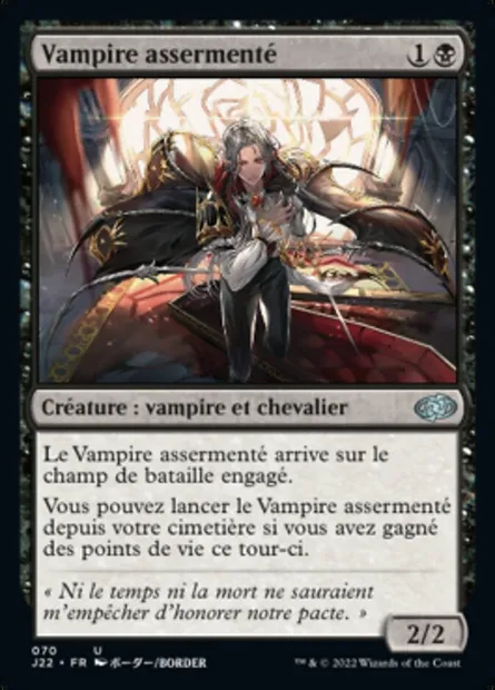 Vampire assermenté, carte Magic J22 70 — extension Jumpstart 2022
