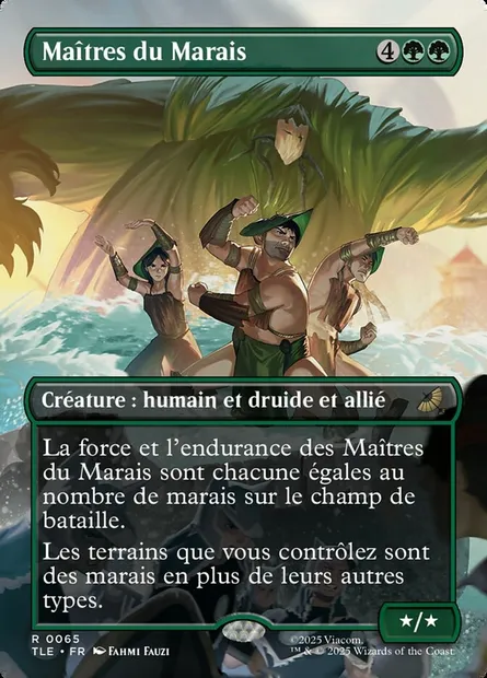 Maîtres du Marais, carte Magic TLE 65 — extension Avatar: The Last Airbender Eternal