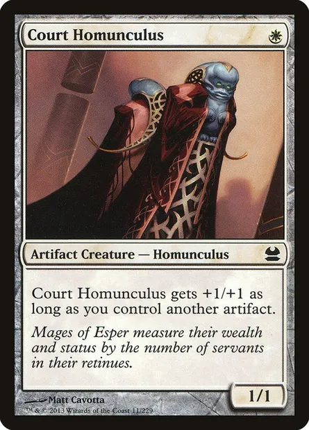 Homoncule de la cour, carte Magic MMA 11 — extension Modern Masters
