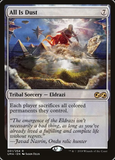 All Is Dust, Magic card UMA 1 — Ultimate Masters set