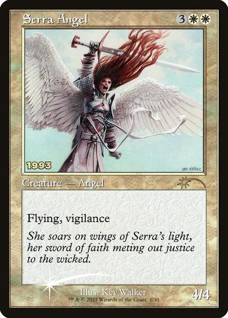 Serra Angel, Magic card P30A 1 — 30th Anniversary Play Promos set