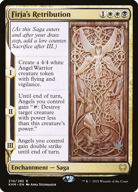 Firja's Retribution, Magic card PKHM 210p — Kaldheim Promos set