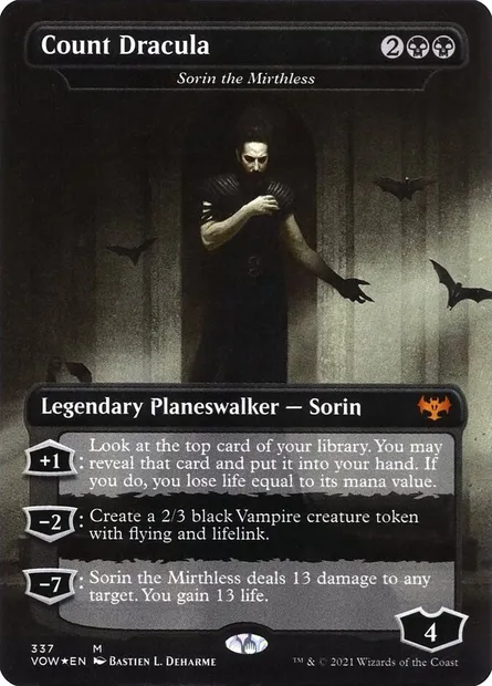 Sorin the Mirthless, Magic card VOW 337 — Innistrad: Crimson Vow set