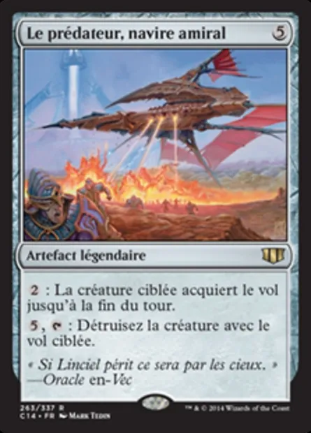 Le prédateur, navire amiral, carte Magic C14 263 — extension Commander 2014