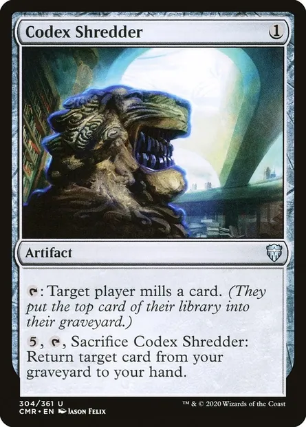 Codex Shredder, Magic card CMR 304 — Commander Legends set