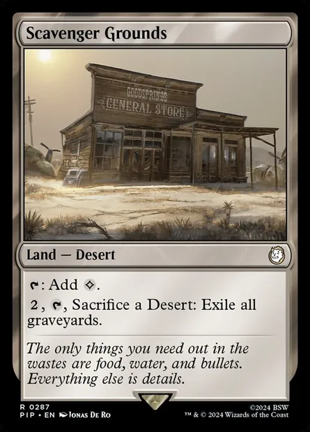 Scavenger Grounds, Magic card PIP 287 — Fallout set