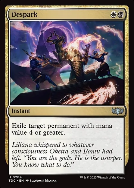 Despark, Magic card TDC 284 — Tarkir: Dragonstorm Commander set