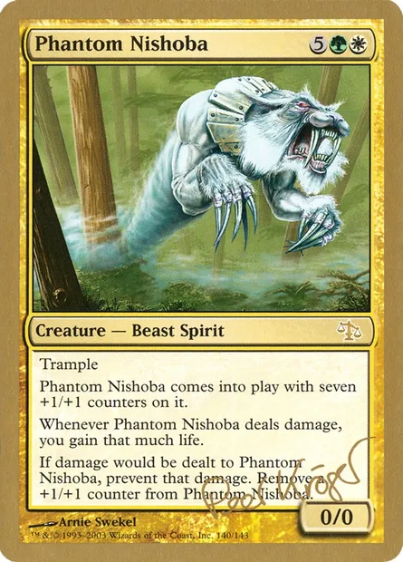 Phantom Nishoba, Magic card WC03 pk190 — World Championship Decks 2003 set