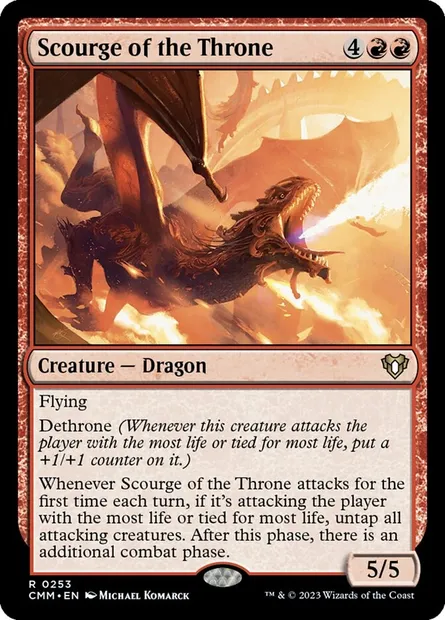 Scourge of the Throne, Magic card CMM 253 — Commander Masters set