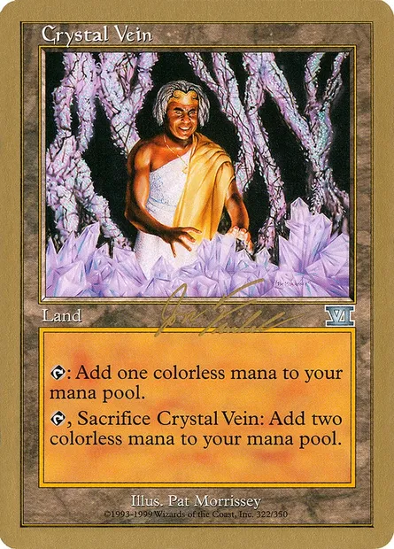 Crystal Vein, Magic card WC00 jf322 — World Championship Decks 2000 set