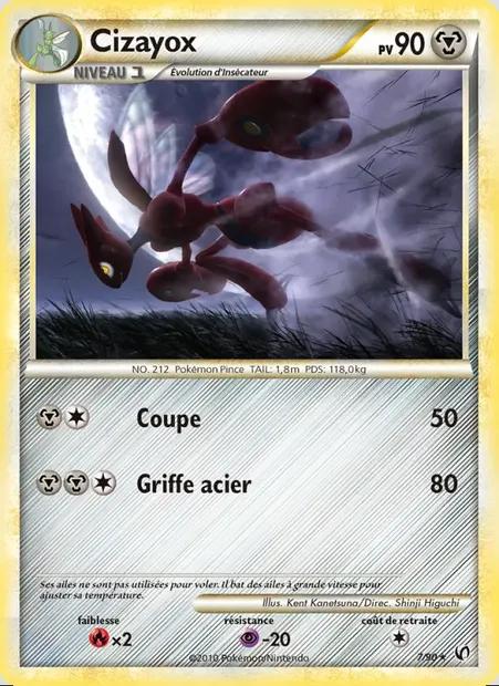 Cizayox, carte Pokémon UD 7 — extension Indomptable