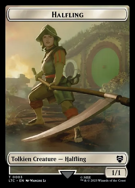Halfling, Magic card TLTC 3 — Tales of Middle-earth Commander Tokens set
