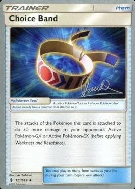 Choice Band, Pokémon card WCD17 121-2 — World Championship Decks 2017 set