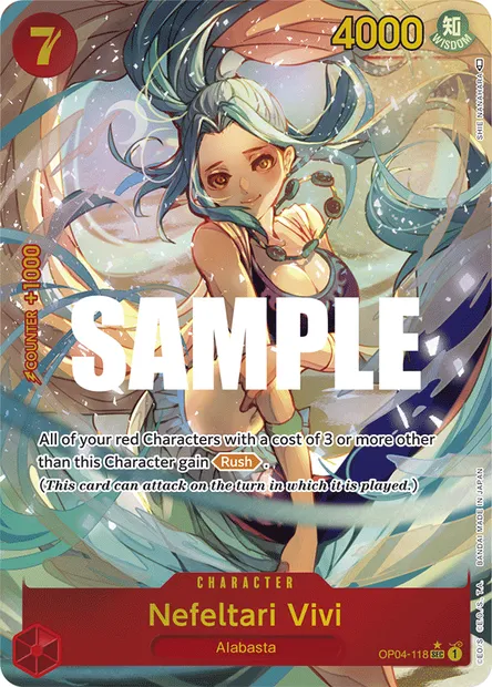 Nefertari Vivi, carte One Piece OP04-118 — extension KINGDOMS OF INTRIGUE