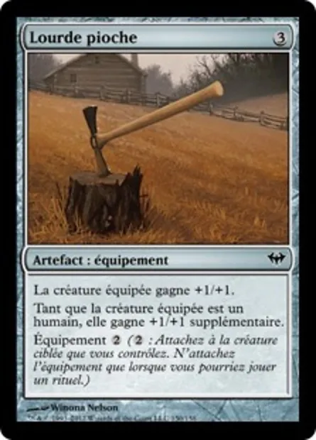 Lourde pioche, carte Magic DKA 150 — extension Obscure Ascension
