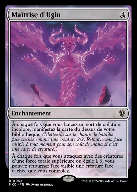 Maîtrise d'Ugin, carte Magic MKC 53 — extension Murders at Karlov Manor Commander