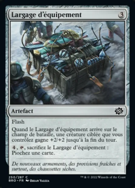 Largage d'équipement, carte Magic BRO 250 — extension La Guerre Fratricide