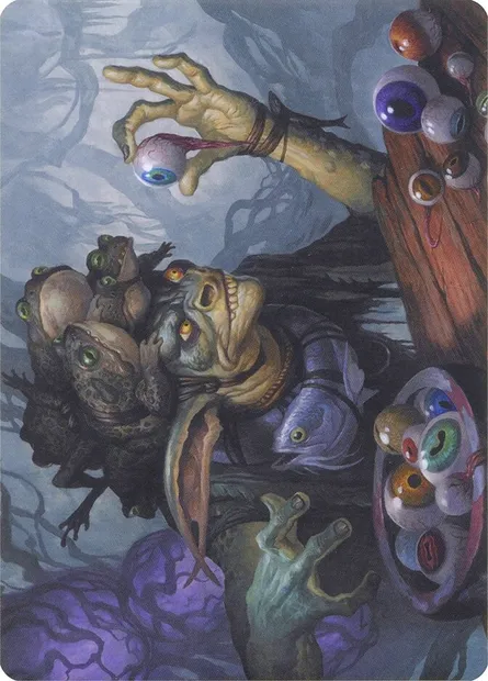 Warteye Witch // Warteye Witch, Magic card AMH1 8 — Modern Horizons Art Series set