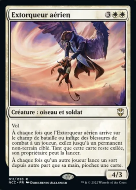 Extorqueur aérien, carte Magic NCC 11 — extension New Capenna Commander