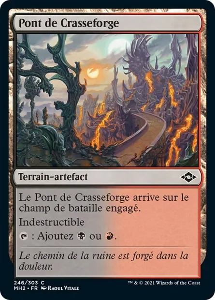 Pont de Crasseforge, carte Magic MH2 246 — extension Horizons du Modern 2