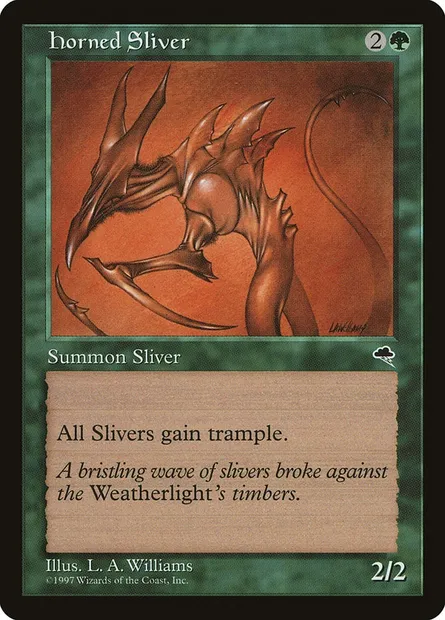 Slivoïde cornu, carte Magic TMP 234 — extension Tempête