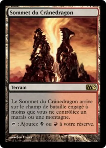 Sommet du Crânedragon, carte Magic M10 223 — extension Magic 2010