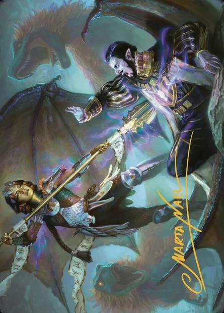 Huatli's Final Strike // Huatli's Final Strike, Magic card ALCI 28 — The Lost Caverns of Ixalan Art Series set