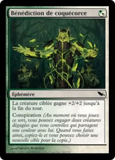 Bénédiction de coquécorce, carte Magic SHM 224 — extension Sombrelande