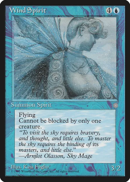Wind Spirit, Magic card ICE 106 — Ice Age set