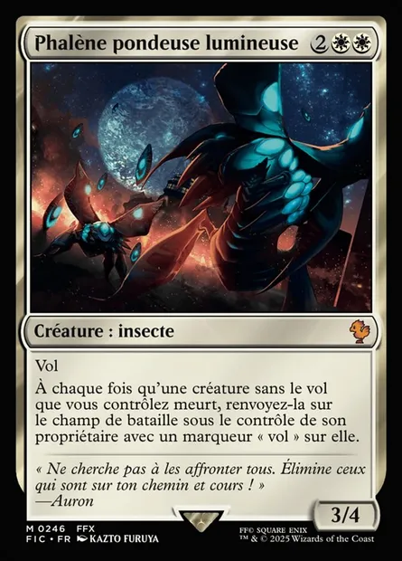 Phalène pondeuse lumineuse, carte Magic FIC 246 — extension Final Fantasy Commander