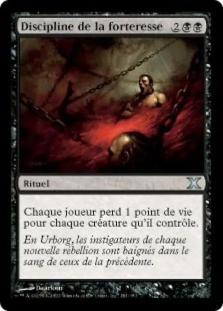 Discipline de la forteresse, carte Magic 10E 181 — extension Dixième édition