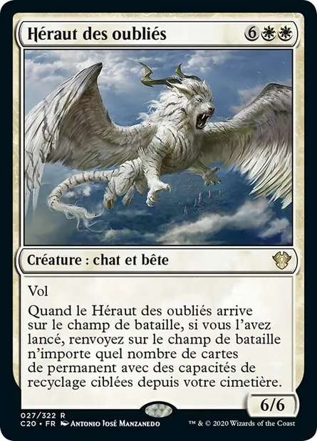 Héraut des oubliés, carte Magic C20 27 — extension Commander 2020