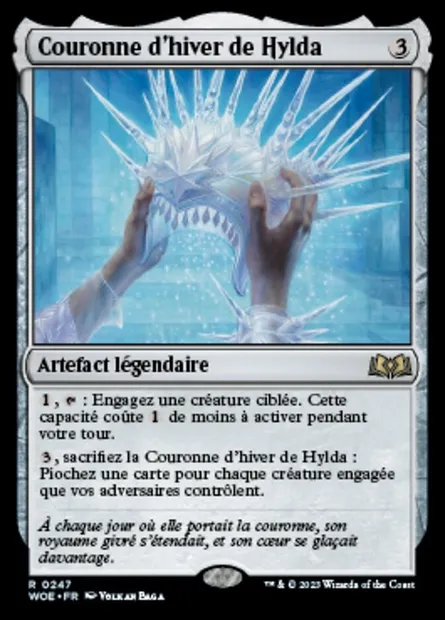 Couronne d'hiver de Hylda, carte Magic WOE 247 — extension Wilds of Eldraine
