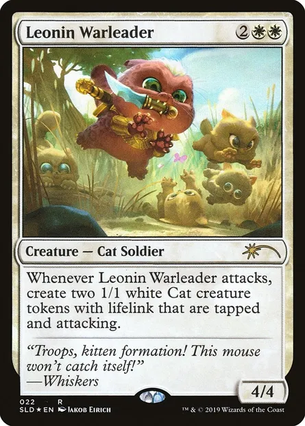 Leonin Warleader, Magic card SLD 22 — Secret Lair Drop set