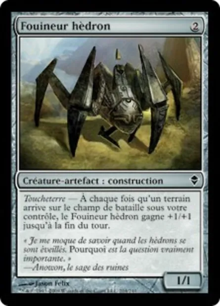 Fouineur hèdron, carte Magic ZEN 204 — extension Zendikar