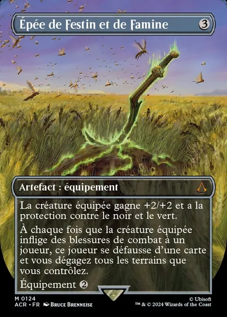 Épée de Festin et de Famine, carte Magic ACR 124 — extension Assassin's Creed