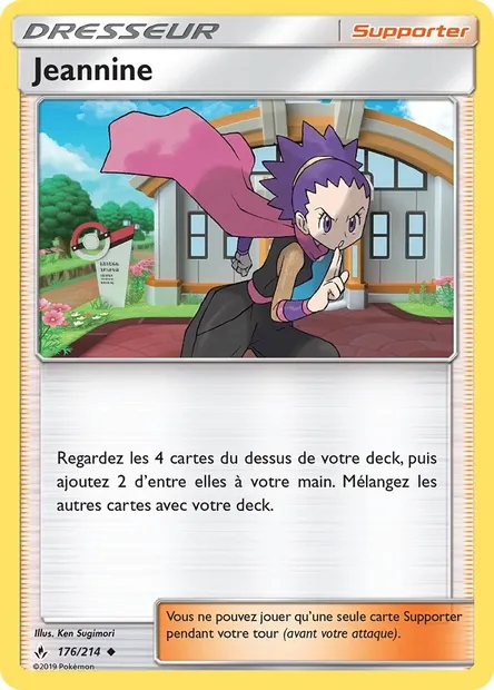 Jeannine, carte Pokémon UNB 176 — extension Alliance Infaillible