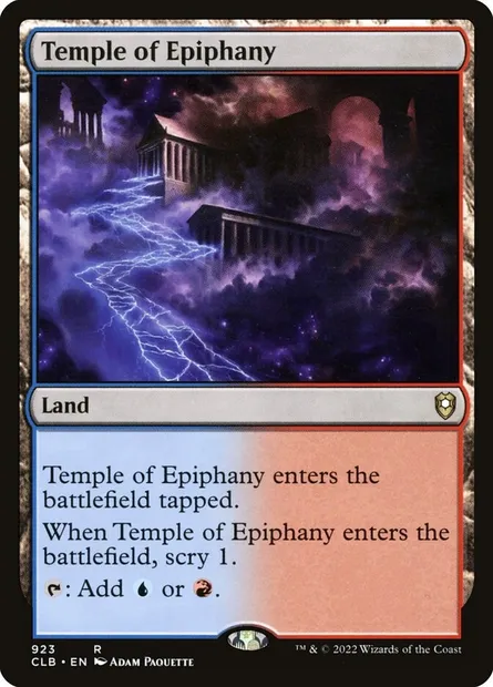 Temple of Epiphany, Magic card CLB 923 — Commander Legends: Battle for Baldur's Gate set